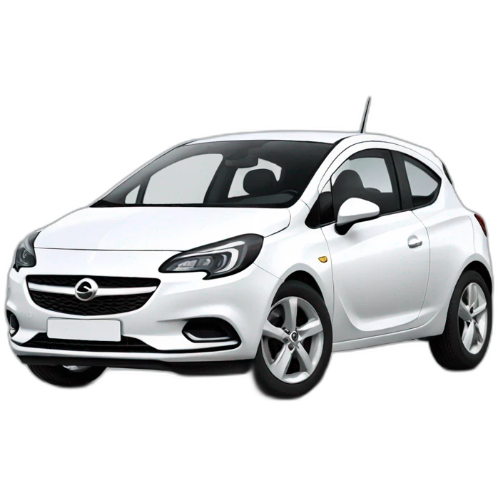 white opel corsa emoji