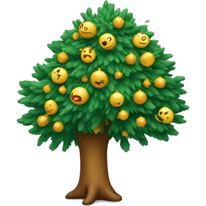 New Year's tree for children emoji