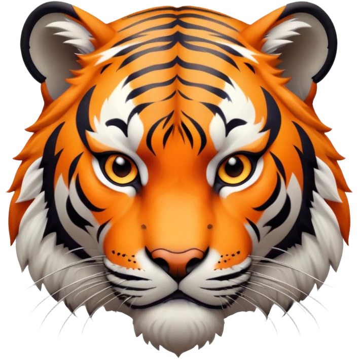 LSU tiger fierce expression emoji