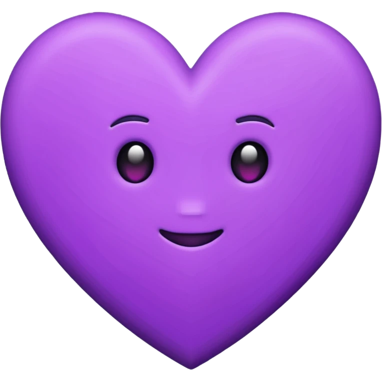 purple heart with a pixelated effect emoji