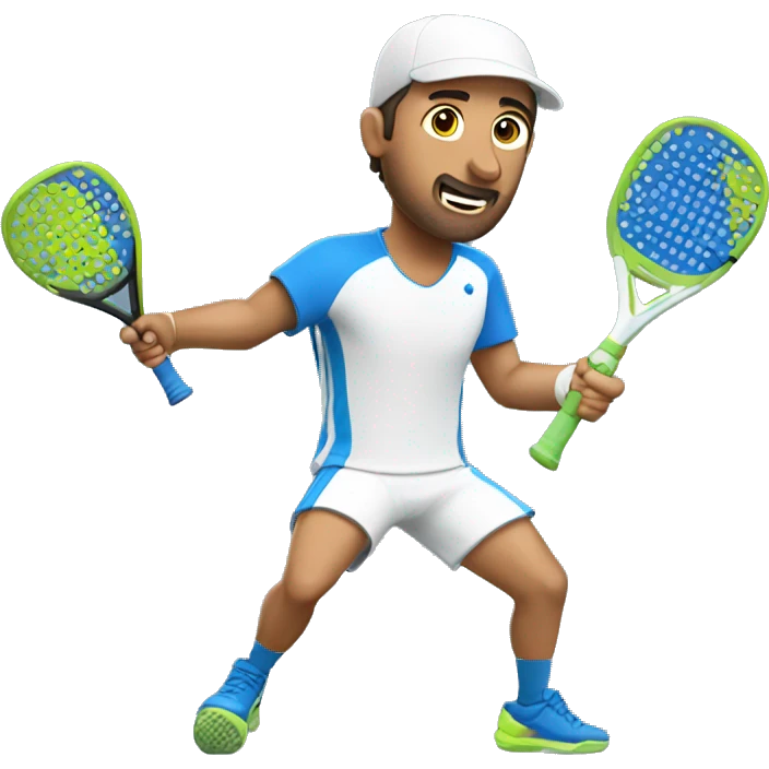 Italian man playing padel emoji