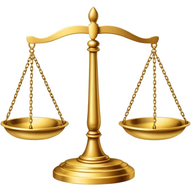 Scales of justice emoji