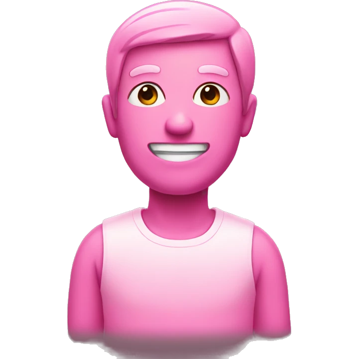 Pink man  emoji