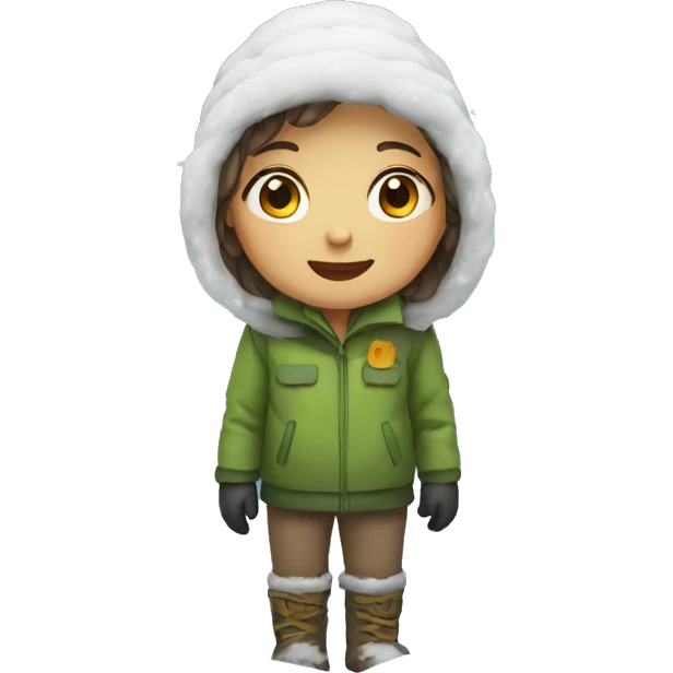 child in snow  emoji