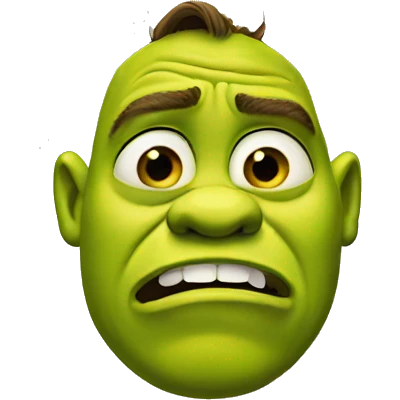 Crying shrek emoji