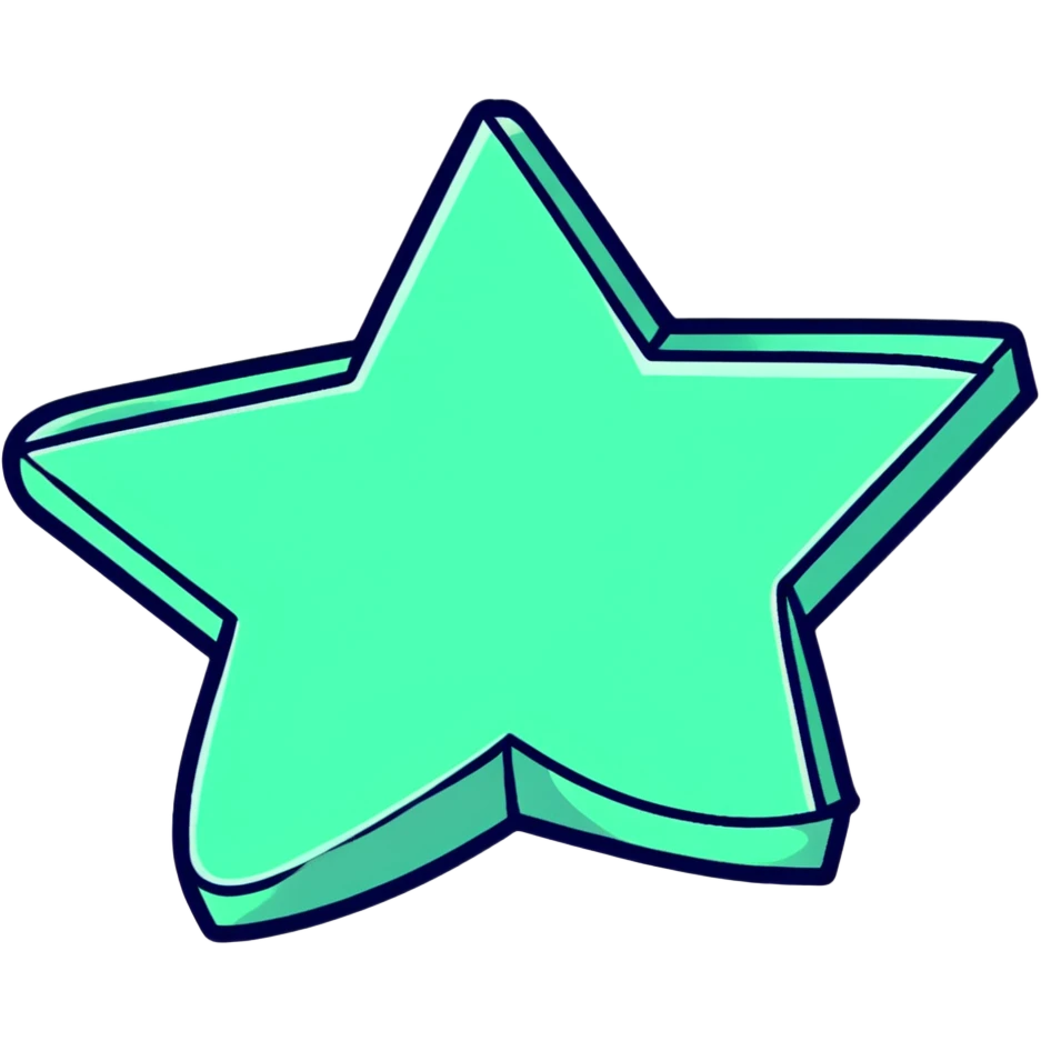 star-shaped sticky note emoji