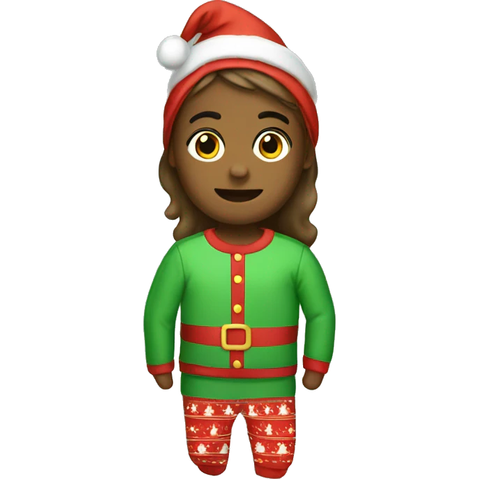 christmas pajamas  emoji