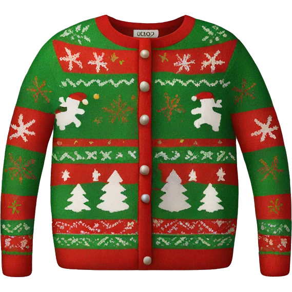 ugly christmas sweater emoji