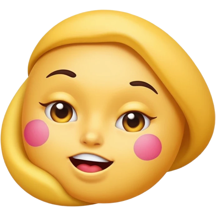 playful emoji-style character with a large exaggerated booty giving a dramatic side-eye expression, fun and cheeky vibe emoji