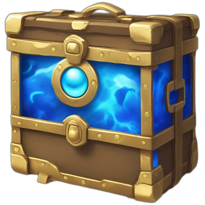 Pokemon Game LootCase Color Blue Fire Flame Rich Treasure Legendary Epic Pokeballs and Pokemons Inside this have Shiny Glow emoji
