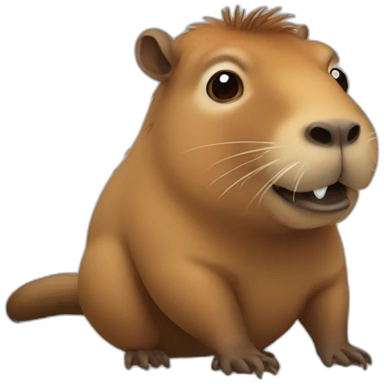 capibara crazy emoji