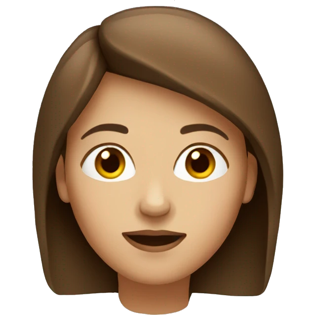 Woman with brown hair  emoji