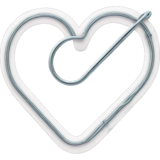 paper clip heart  emoji