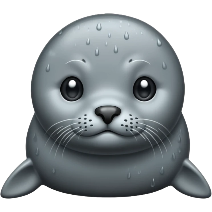 Seal in the rain emoji