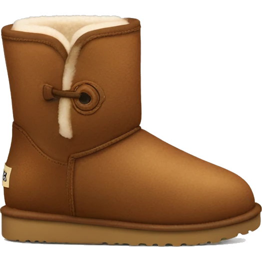 Pair of mini brown Ugg boots emoji