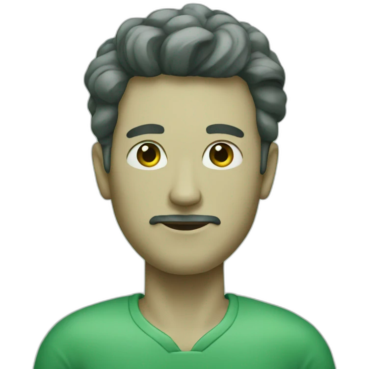 man made of jade emoji