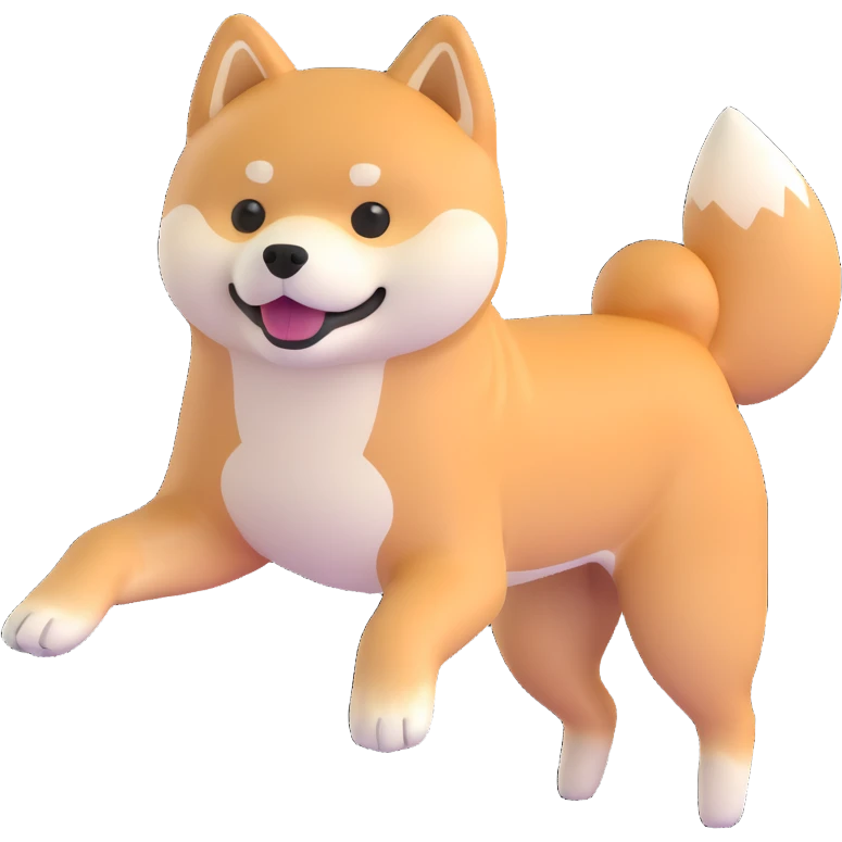 shiba inu, fitness emoji