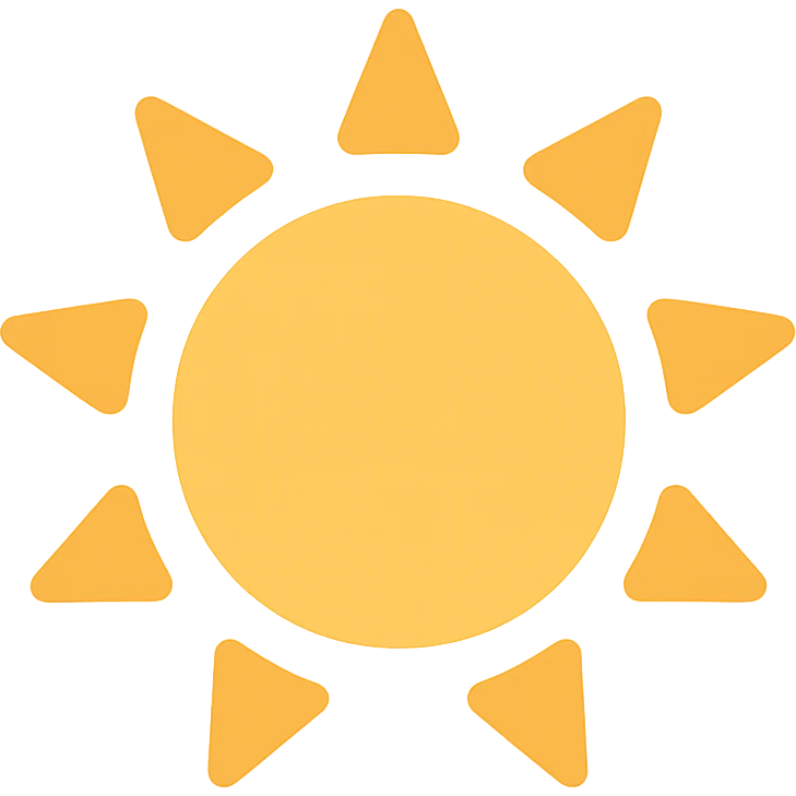 A sun emoji