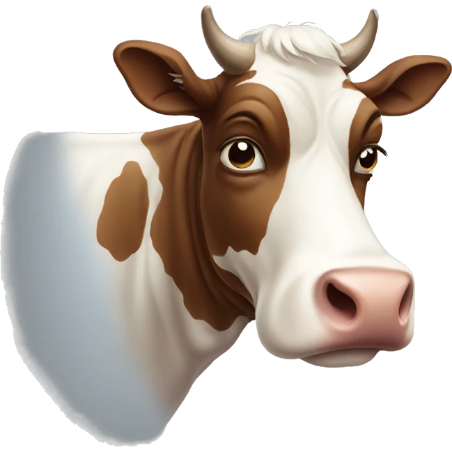 sad cow emoji