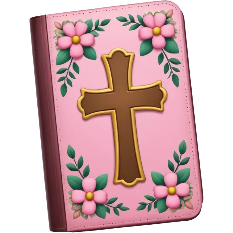 make a girly catholic bible with pink tones emoji