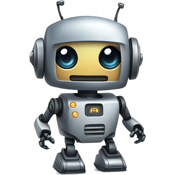 small cute robot  emoji
