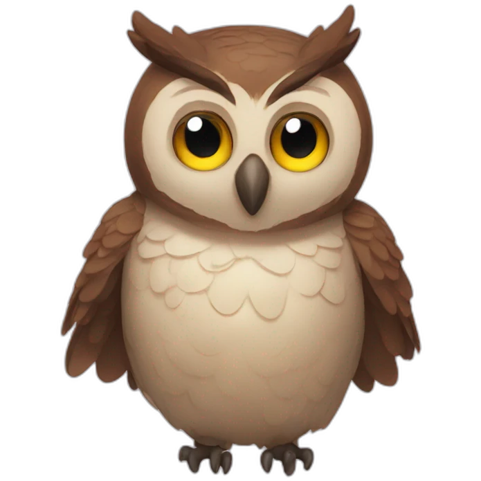 Desblt owl happy emoji