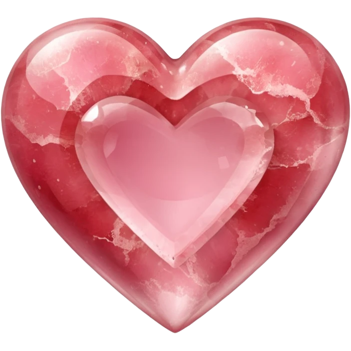 Strawberry quartz heart emoji