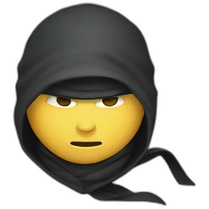 Un ninja qui fait un d'hab emoji