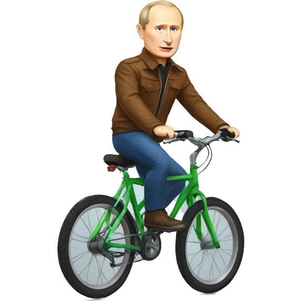 Putin who rides a bike emoji
