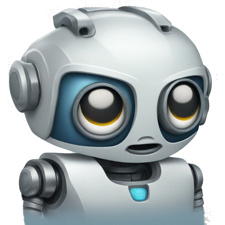 Tired robot emoji