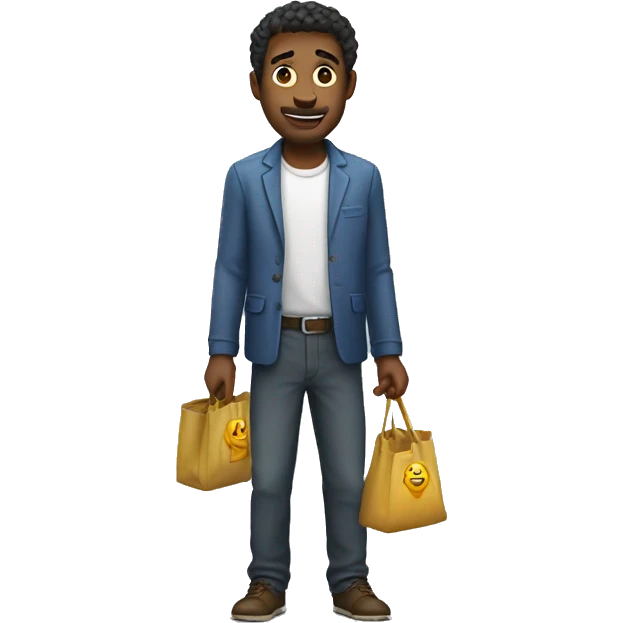 man emptying his pockets emoji