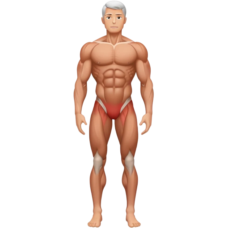 Full human body, anatomical figure, standing position emoji