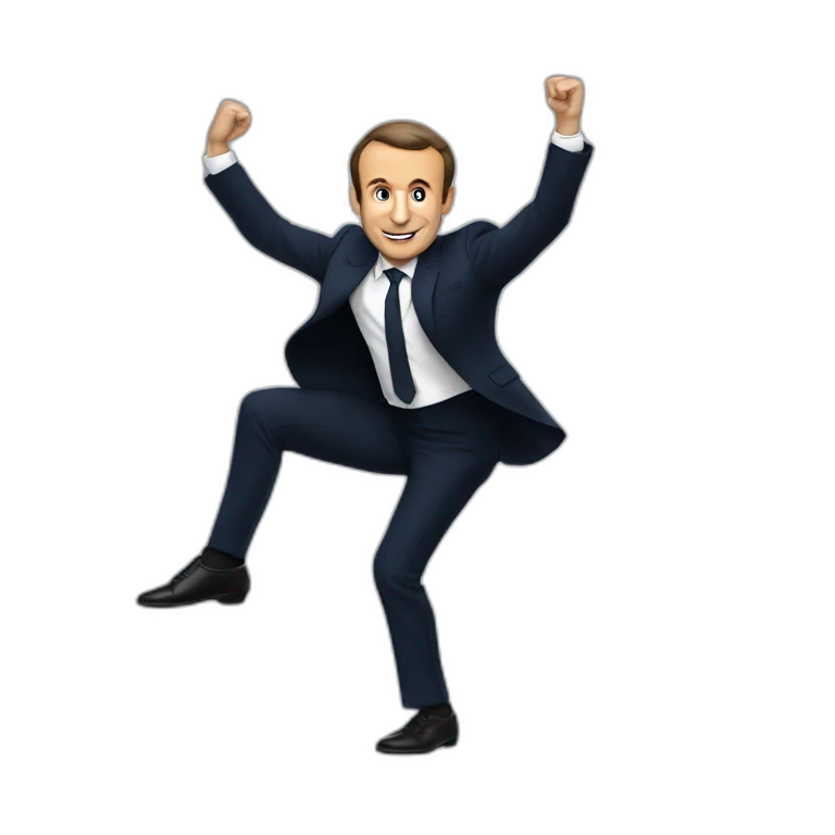 Macron qui danse emoji