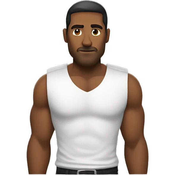 Hombre fuerte con cara de asombro  emoji