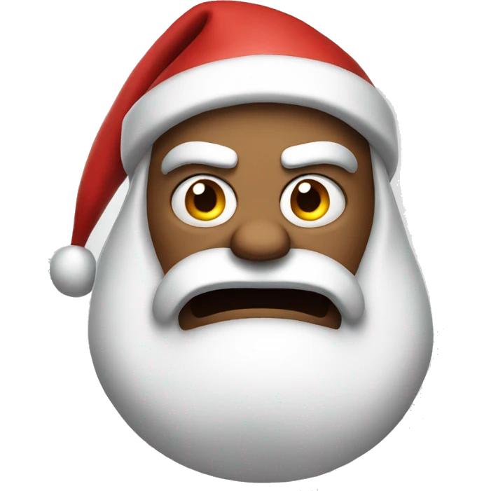 Angry Santa  emoji