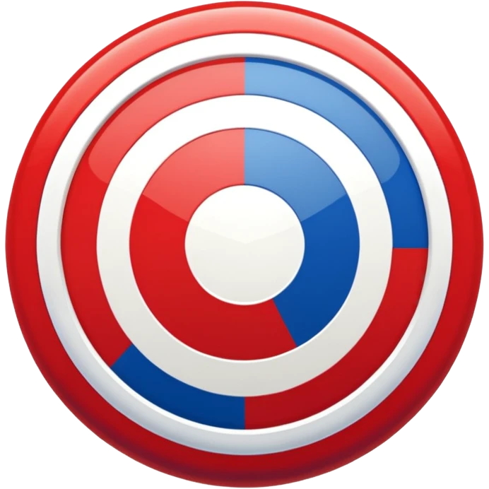 Red white and blue roundel emoji