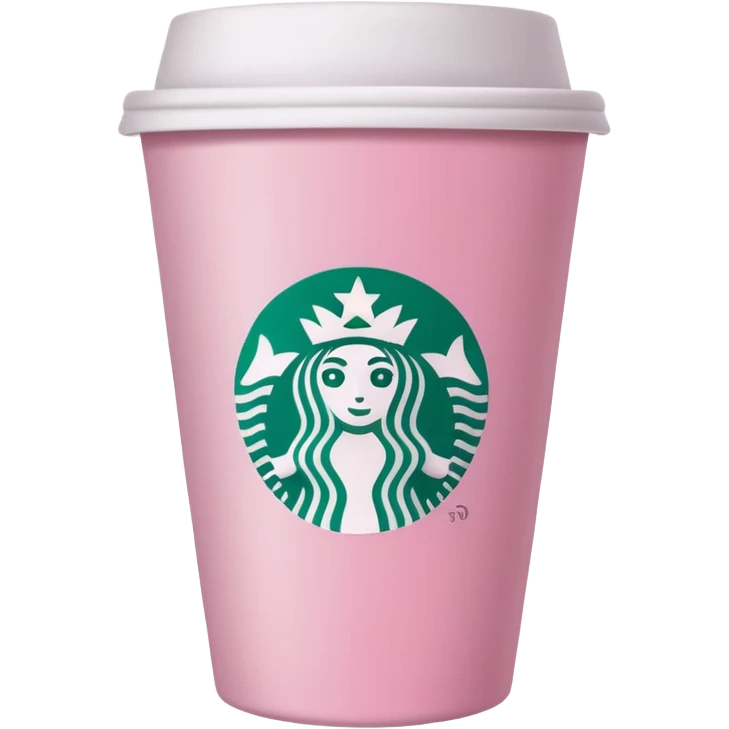 Pink starbucks emoji