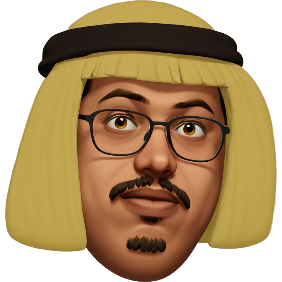 meme portrait of cool dude emoji