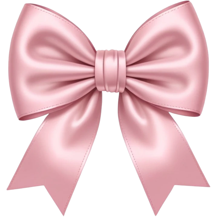 Pale Pink bow emoji
