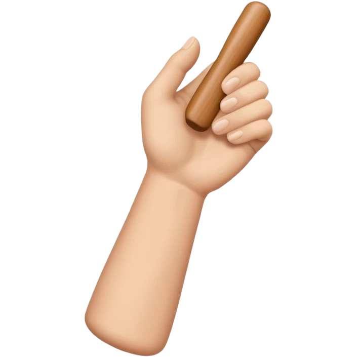 Handle on the hand emoji