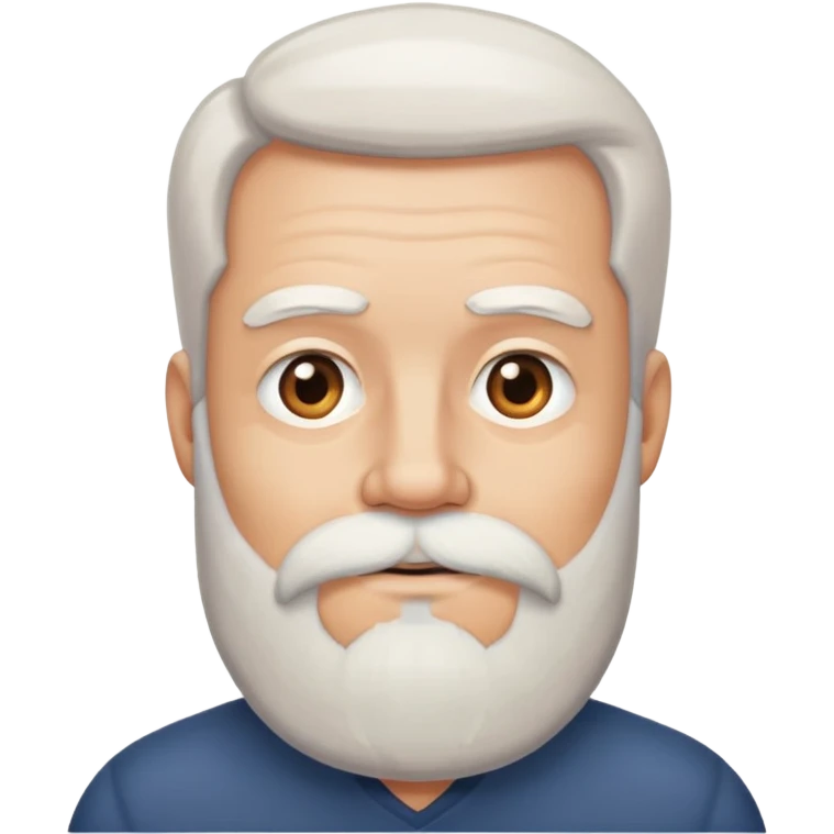 Change beard to white emoji