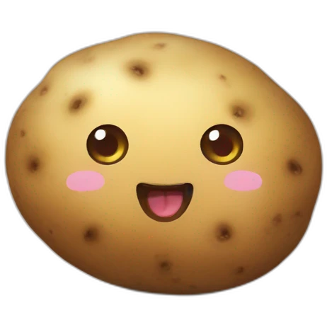 Kawaii potato emoji
