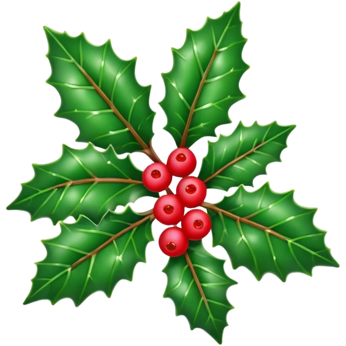 christmas holly emoji