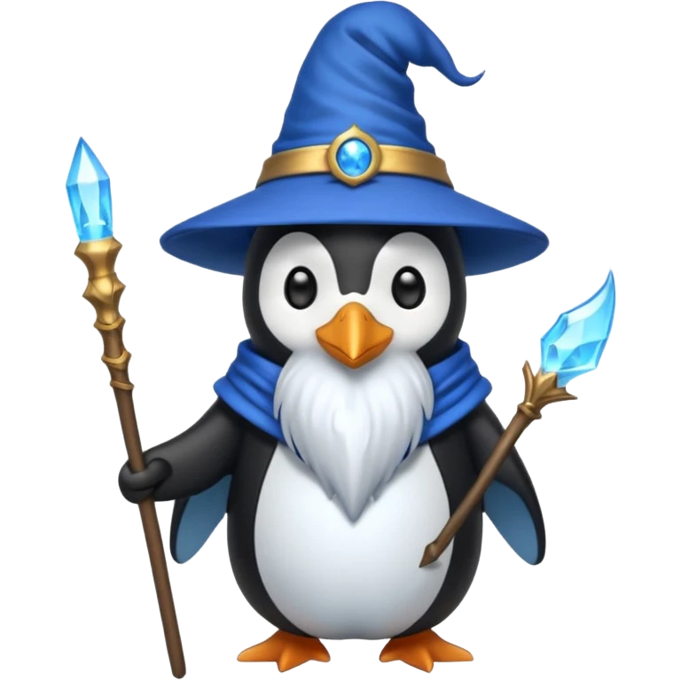 Penguin Wizard emoji