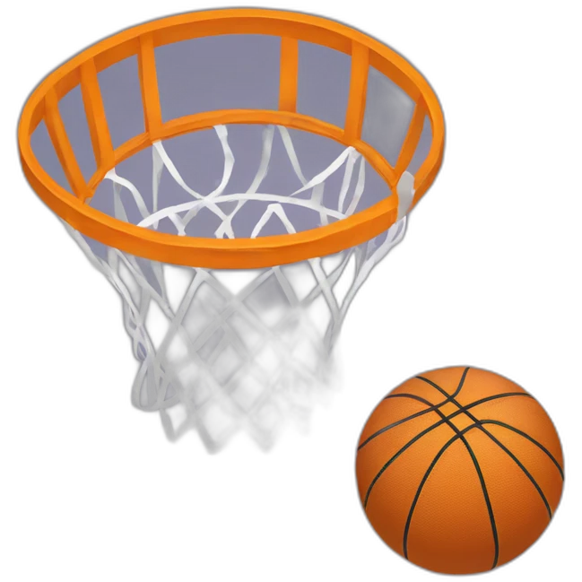 Ballon de basket avec une couronne  emoji