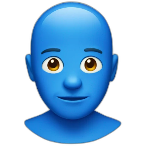 blue man emoji