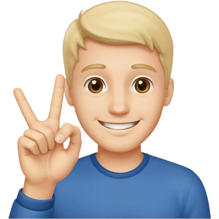 man with a raised hand making the 'okey' sign emoji