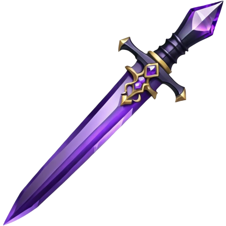 goth crystal dagger emoji