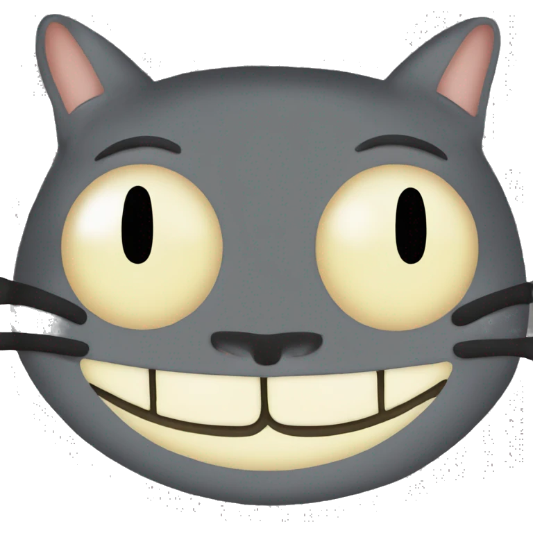 Totoro cat bus smile emoji