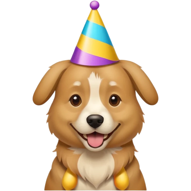 dog in party animal emoji